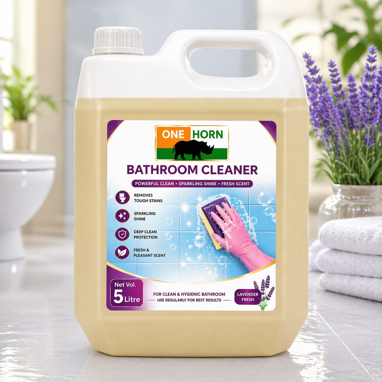 ONEHORN Bathroom Cleaner – Lavender Fresh (5 Litre)